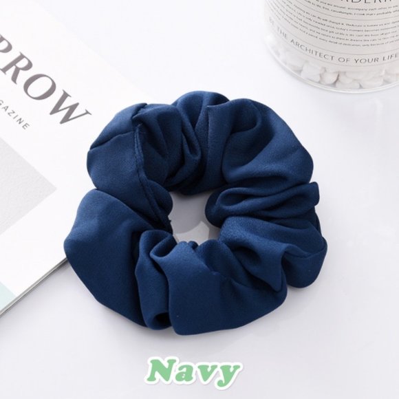 Set of 9 Scrunchies Satin Scrunchies - Picture 2 of 10